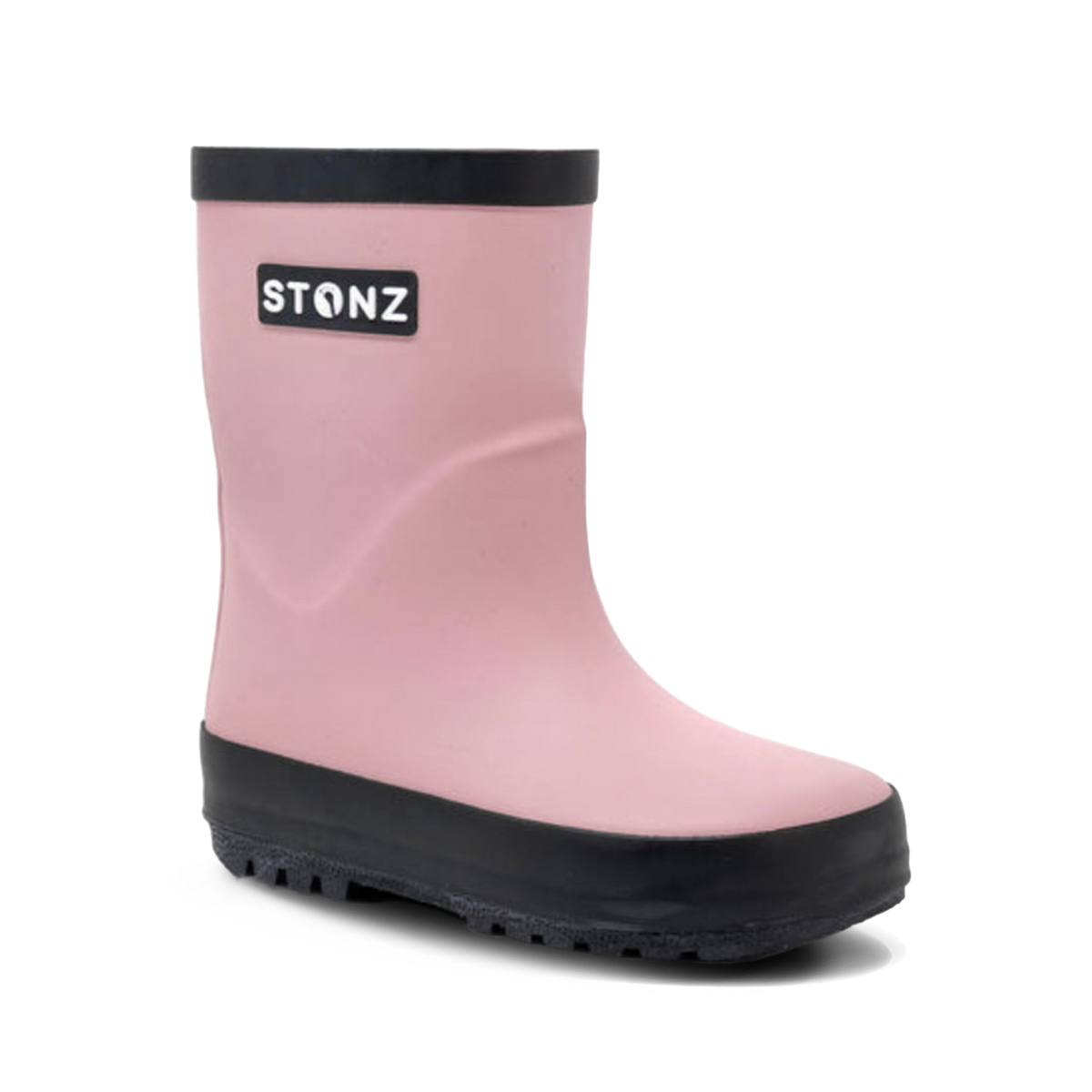 Waterproof Rain Boots for Toddlers and Kids - Stonz alt::Haze Pink/Black