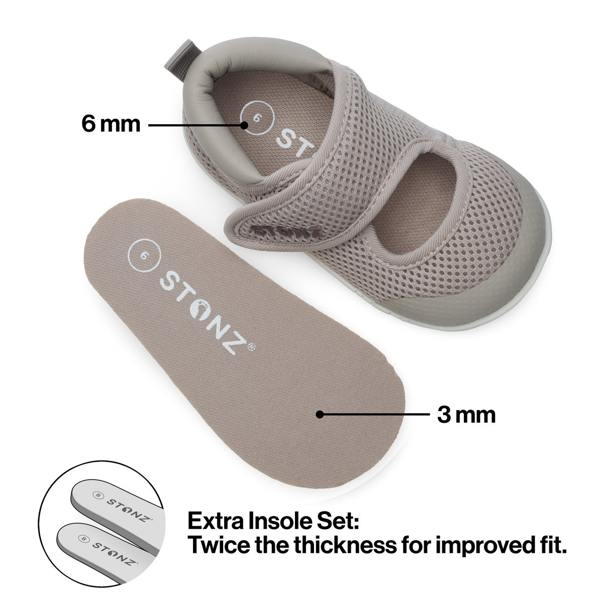 Cruiser Original Mary Jane Shoes for Babies - Stonz alt::Dune