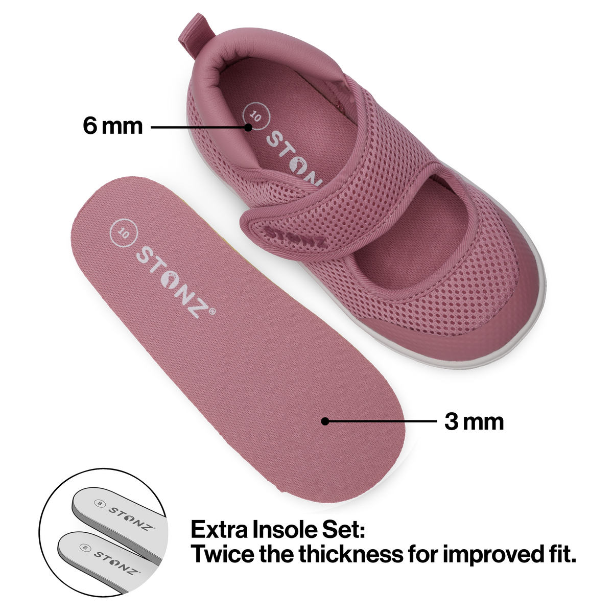 Cruiser Original Mary Jane Shoes for Toddlers - Stonz alt::Dusty Rose