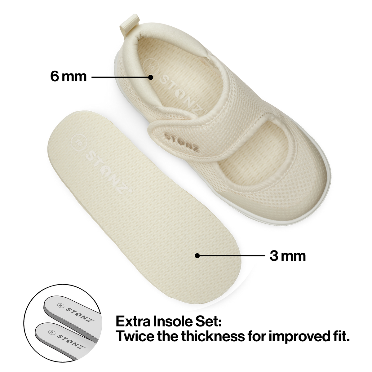 Cruiser Original Mary Jane Shoes for Toddlers - Stonz alt::Ivory