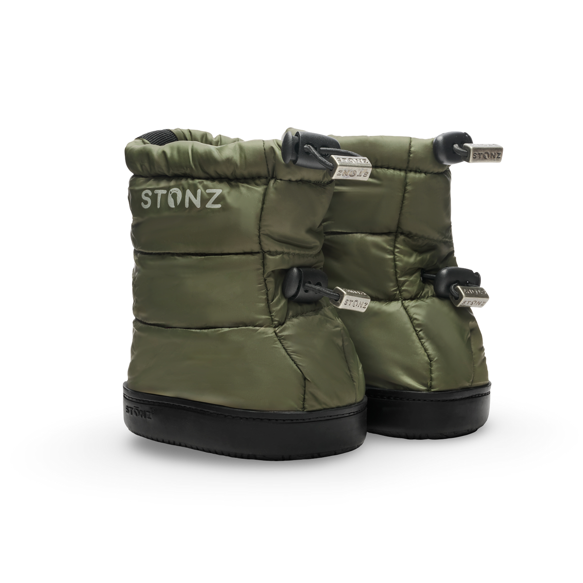 Puffer Bootie Toddler – Insulated, Water-Resistant Cold Weather Booties - Stonz alt::Cypress