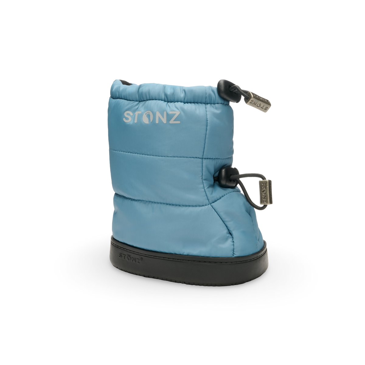 Puffer Bootie Toddler – Insulated, Water-Resistant Cold Weather Booties - Stonz alt::Denim