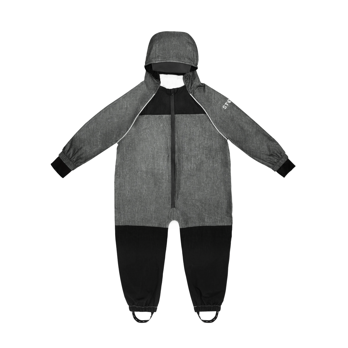Waterproof Rain Suit for Babies, Toddlers and Kids - Stonz alt::Heather Grey